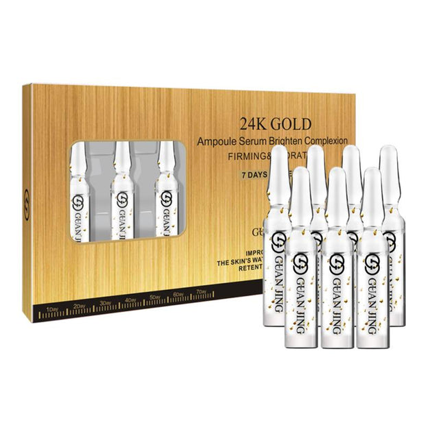 24K Gold Ampoule Face Serum (7 Bottles) Ginax Store