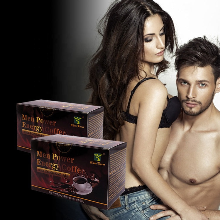 Men Power Energy Coffee with Tongkat Ali | Instant Coffee for Sexual Enhancement, Weak Erection, and Premature Ejaculation