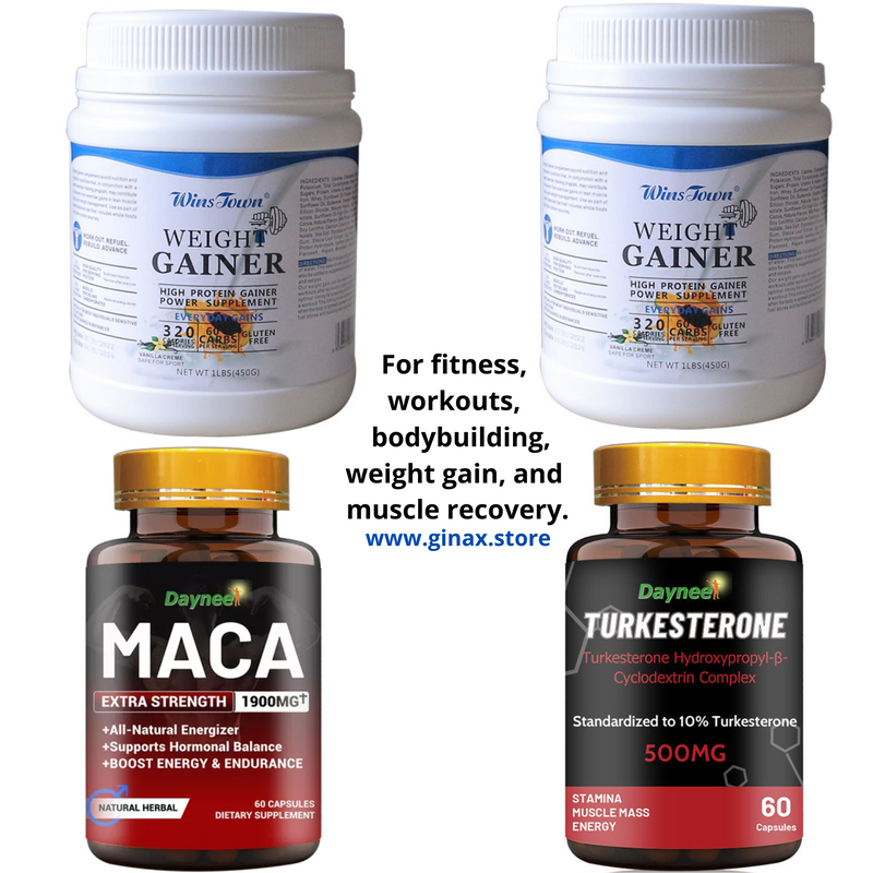 4-in-1 Weight Gainer and Muscle Building Bundle for Men